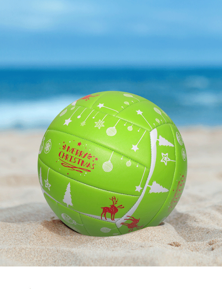 Volley de plage de noël ballon en caoutchouc pour entraînement_voghion.com