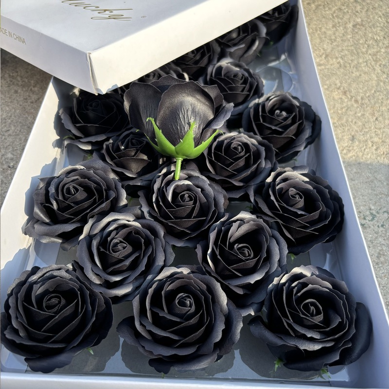 5層ソープフラワー、大きな花頭、バラ、バレンタインデーフラワー、ソープフラワー、フラワーショップ、母の日デコレーション、大きな花頭|undefined