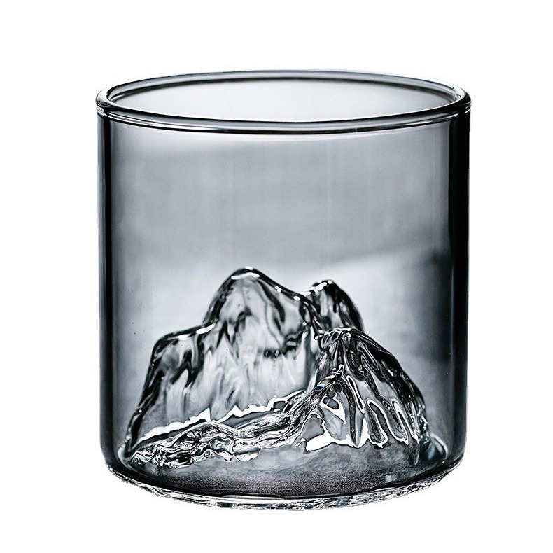 Jinbaijia Guanshan Copa borosilicato estilo japonés Guanshan copa de vino whisky copa de alto aspecto glaciar Copa