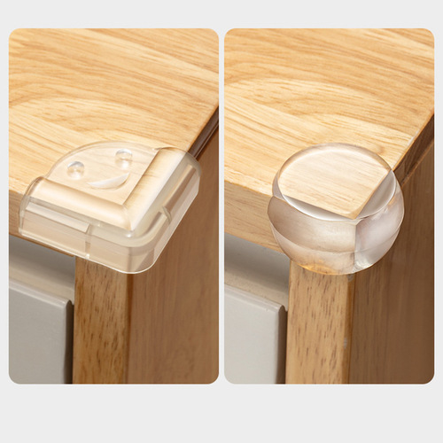 Corner Protection Transparent Soft Silicone Child's Table Glass Coffee Table Corner Guard Scratch Guard 90 Degree Protection Cover