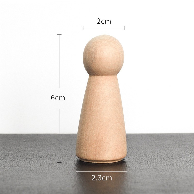 Nuevo producto bricolaje pintado a mano madera embrión fruta árbol de Navidad campana hongo casa se puede colorear regalo de vacaciones preescolar