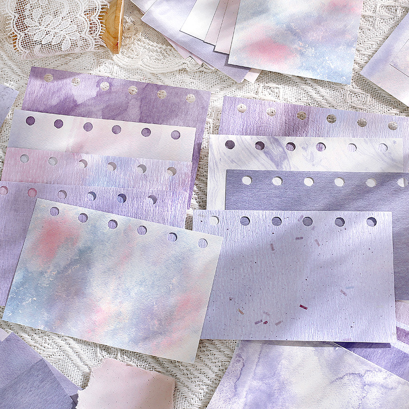 Paquete de material NOTE FOR Serie de poemas y libros escritos a mano Cuenta de estilo literario retro ligero Papel de material de notas de bricolaje