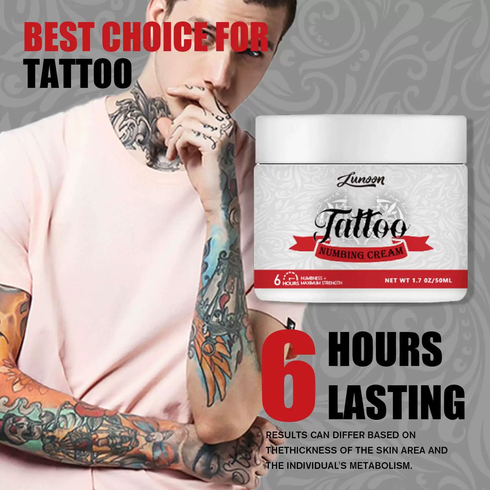 LUNOON Татуировка Крем для окрашивания, увлажняющий, твердый цвет, после ремонта, ремонт, замок, цвет, вышивка, успокаивающий трансграничный