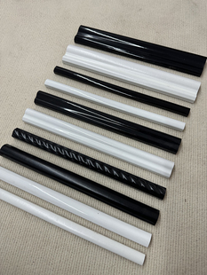 J8 Closed Latex Paint Decorative Strip Wall Trim Sanitary Tile Waistline Arc-Shaped Bathroom Black G3J8 Strip G3