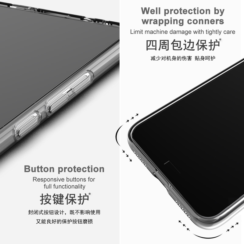 IMAK para Nubia Z70 ULTRA 5G caso de teléfono móvil de silicona transparente ultrafina caso suave a prueba de caídas Z50S PRO image 4