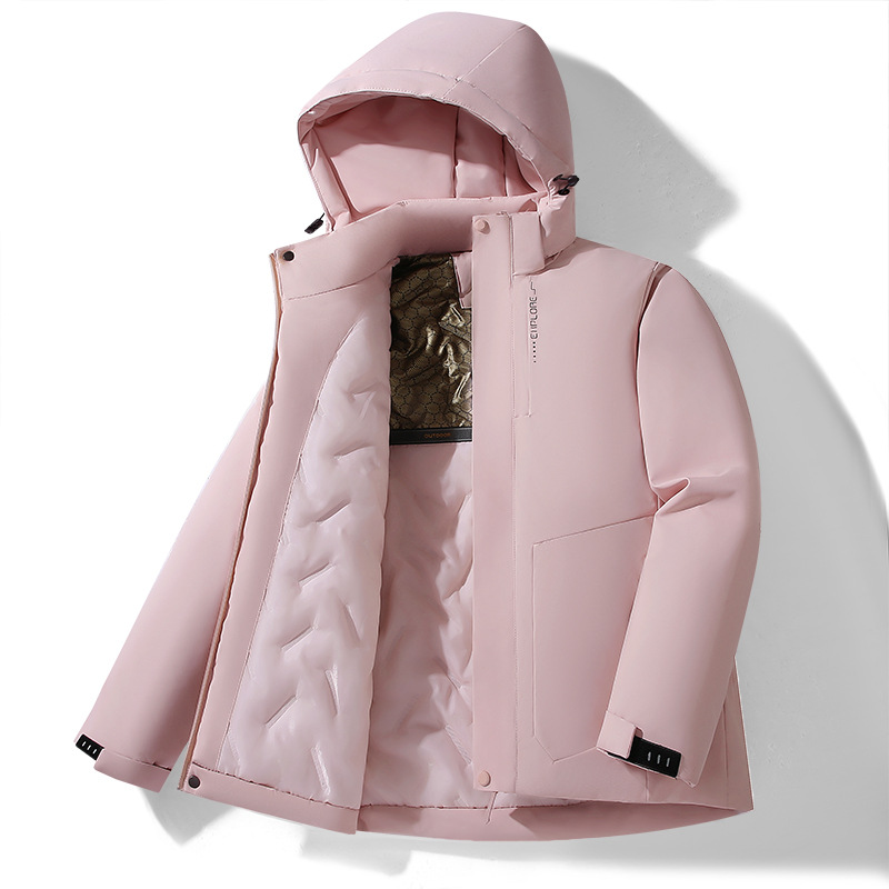 Abrigo de algodón para hombre, invierno 2025, a prueba de viento, impermeable, antiestático, a prueba de humedad, a prueba de aceite, a prueba de frío, antidecoloración, talla grande