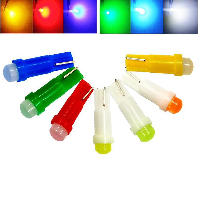 Car LED instrument light T5 1smd 3D astigmatism COB indicator Makeup…
