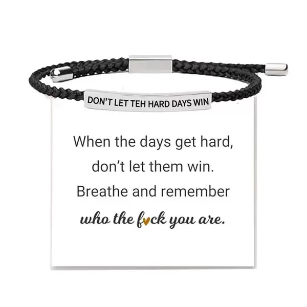 European and American Amazon Cross-Border Best-Selling Stainless Steel Curved Tube Engraved Bracelet, Adjustable Pineapple Rope Woven Bracelet