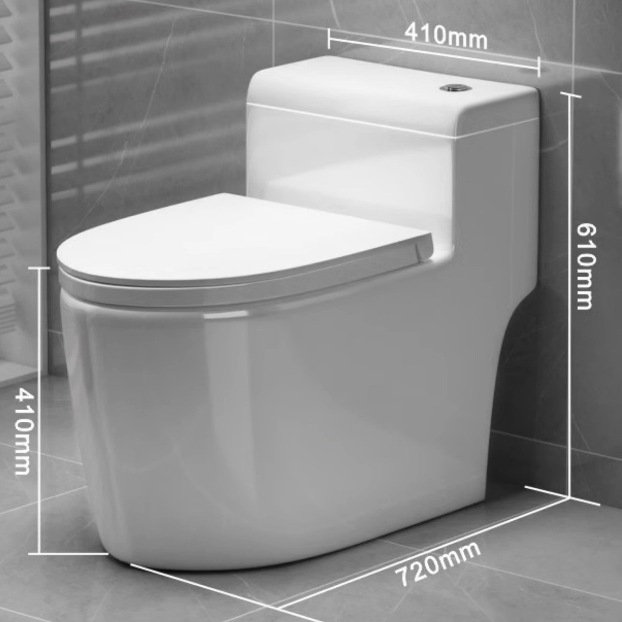 inodoro doméstico bomba asiento de inodoro tipo sifón ultra-turbo ahorro de agua silencioso antiolor anti-splashing gran tubería anti-bloqueo asiento de inodoro