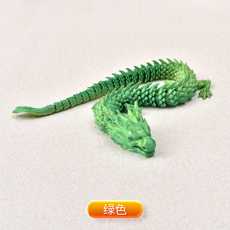 Ventas transfronterizas de juguetes impresos en 3D, adornos de dragón, animación de animales, moda de juego