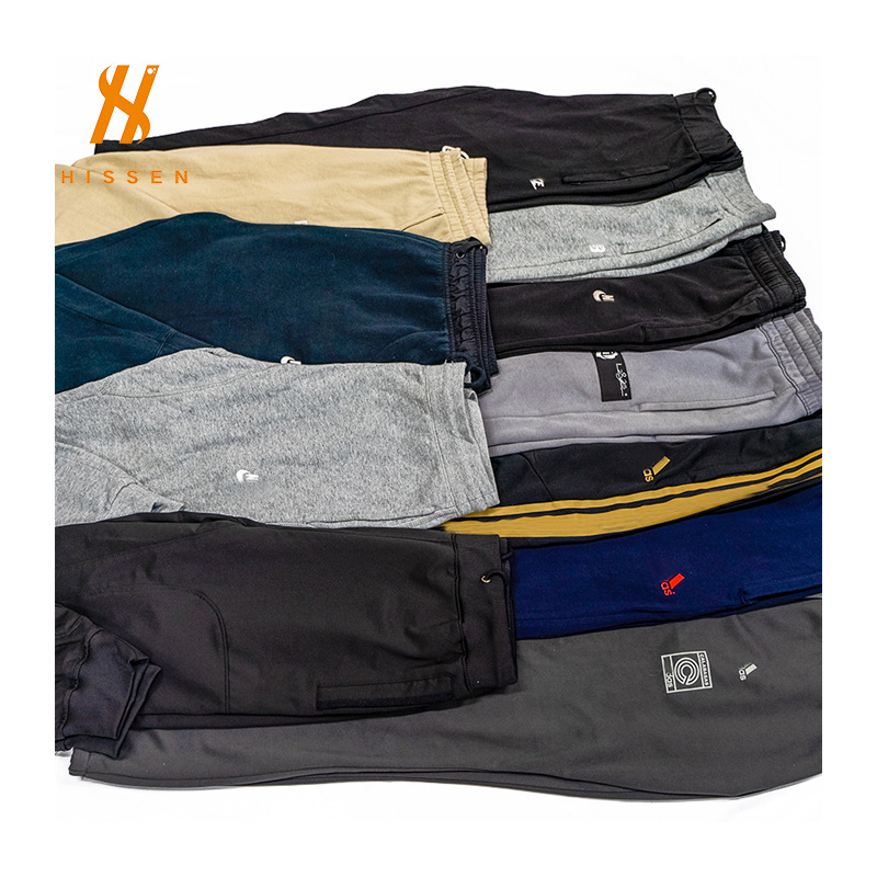二手男装品牌棉裤运动裤second hand branded mix pants外贸批发
