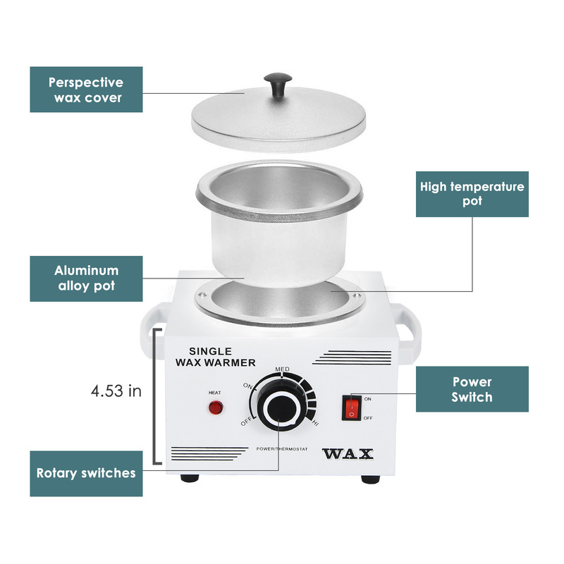Factory Direct Sales Single and Double Furnace Single and Double Pot Wax Therapy Machine Multi-Functional Temperature Regulating Hand Wax Paraffin Wax Therapy Machine Export Style