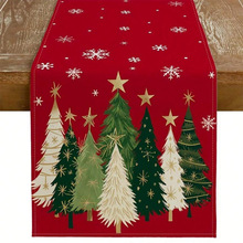 Y 19788 Christmas linen table runner ʥ����������羳��