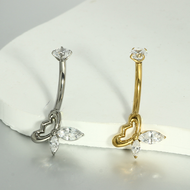 Pointed titanium steel lip stud product view