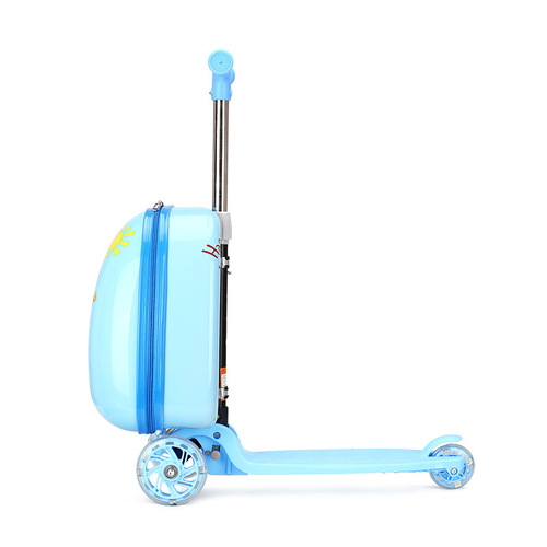  New Scooter Children's Trolley Case Multi-Purpose Primary School Luggage Luggage Printable LOGO Cartoon Suitcase