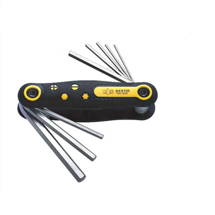 Складной шестигранный ключ с печатью орла, метрический английский, 6 угловых отверток Torx, партия