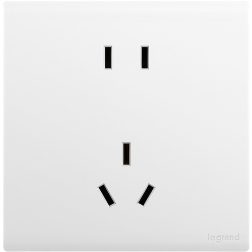 Legrand switch socket panel Jianyue ceramic white 5 five-hole USB household concealed wall power supply 86 type switch