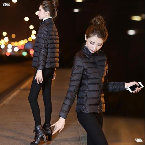 Lightweight cotton jacket for women, short sleeve, plus size, Korean style, slim fit, autumn and winter women's outerwear, clearance coat