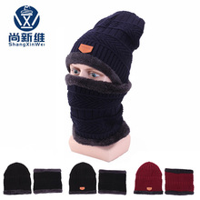 批发帽子男女秋冬季加绒加厚冬天保暖百搭韩版骑车保暖针织围脖帽