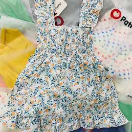 尾货批发外贸品牌patpat kids dress  女童装杂款尾货宝宝连衣裙
