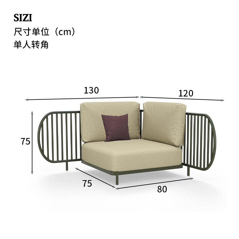 Combinación de sofá al aire libre patio al aire libre villa al aire libre sala de estar hotel famoso hotel club de ocio terraza sofá de caña