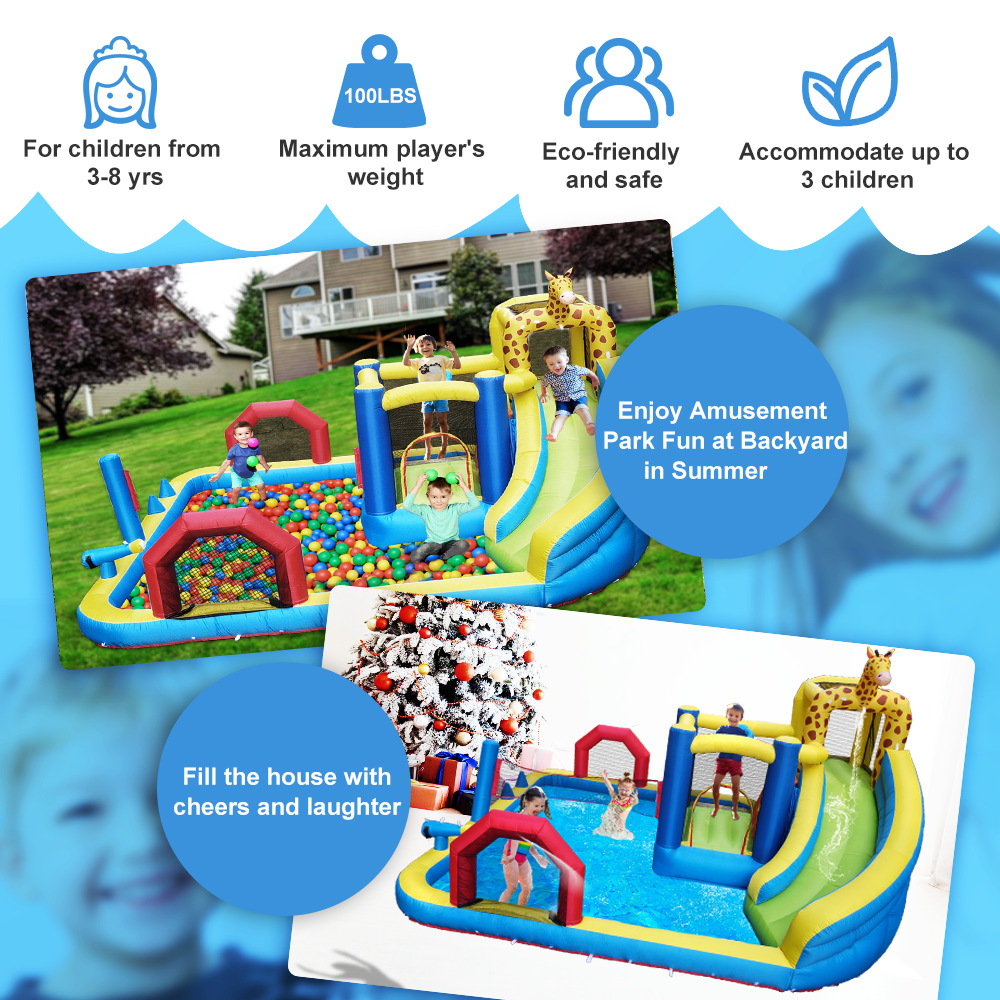 HappyLion inflable trampolín slide travieso Castillo travieso directo del parque infantil inflable trampolín castillo inflable