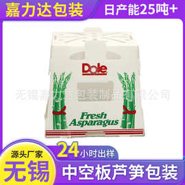 pp中空板芦笋包装 芦笋提子等蔬菜包装用PP塑料瓦楞板包装箱无锡