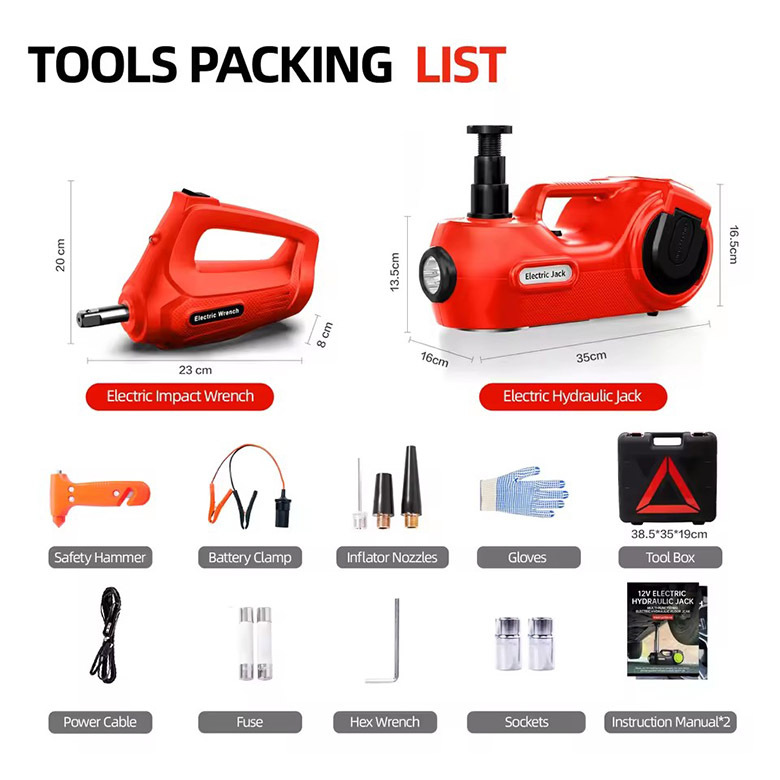 12V Electric 0kg Piece Set 5-Ton Portable Car Tire Changing Tool Exclusively for Ford Focus Mk3 for Cross-Border Sales