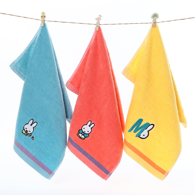 Cotton children's rectangular soft towel for face washing for home…