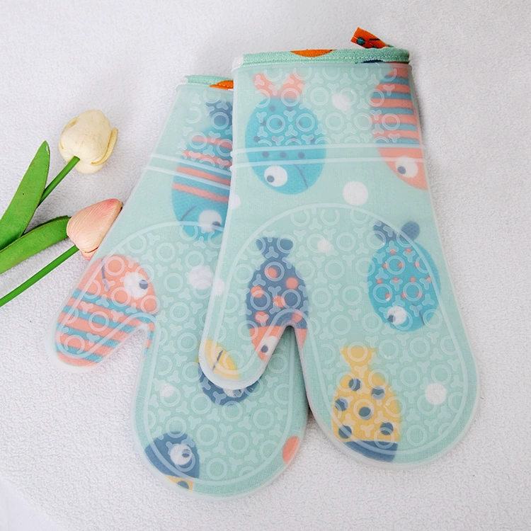 Silicone non-slip cartoon gloves, wholesale