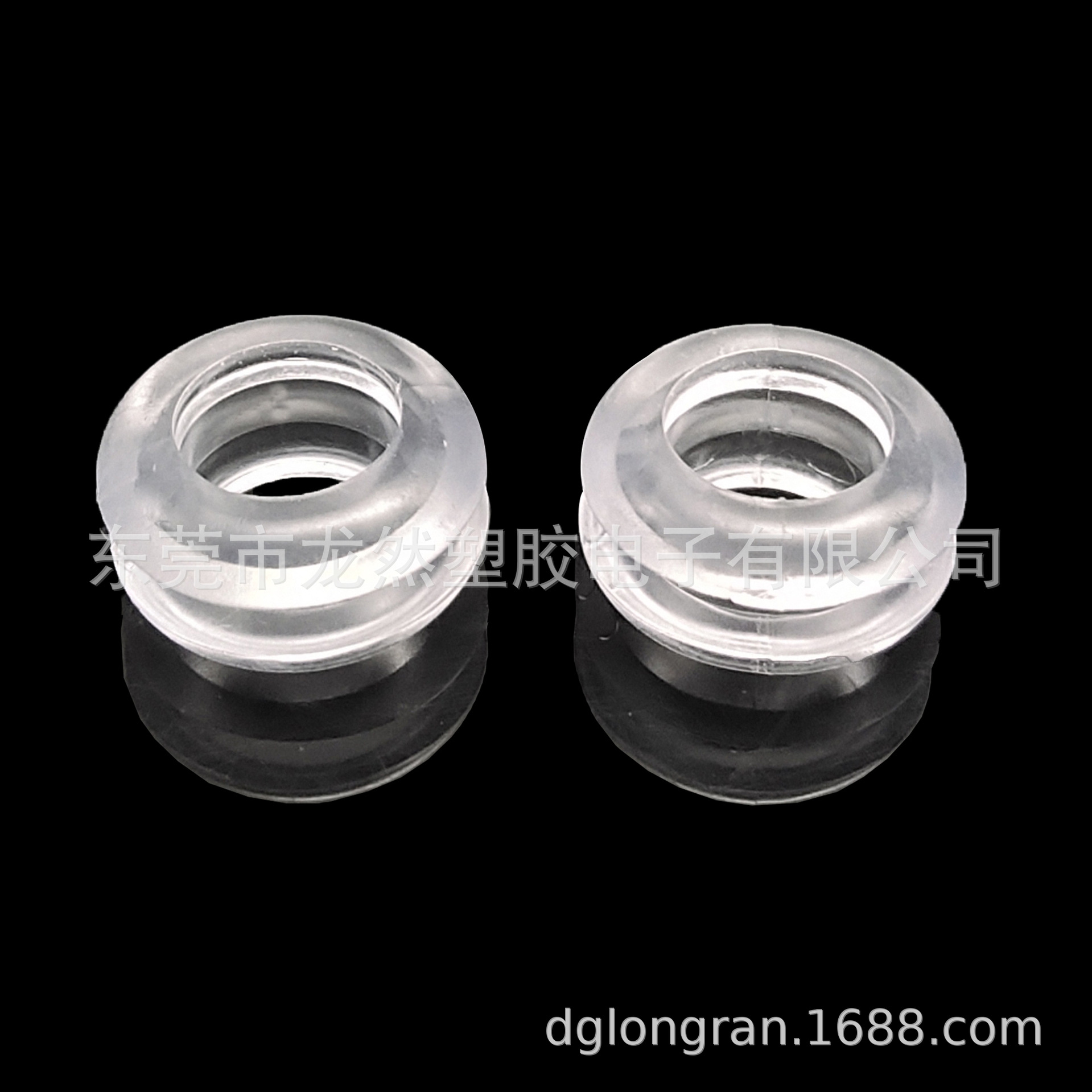 厂家直销透明护线套 防水护套 PVC透明护线圈 16*8mm算盘珠护套