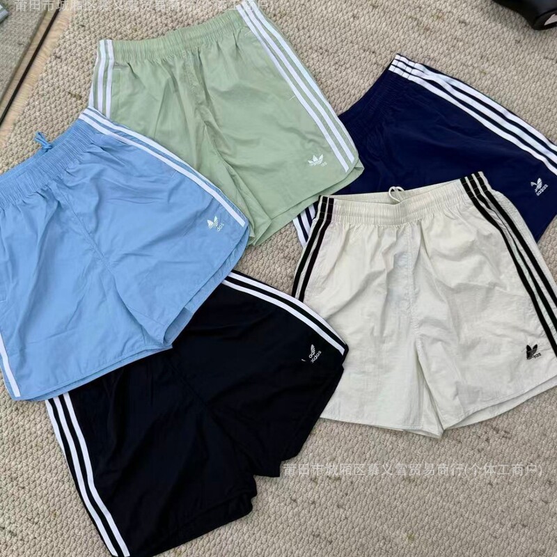 Cross-Border New Model in Stock: Adidas Originals Men's and Women's Retro Embroidered Sports Casual Quick-Dry Beach Shorts