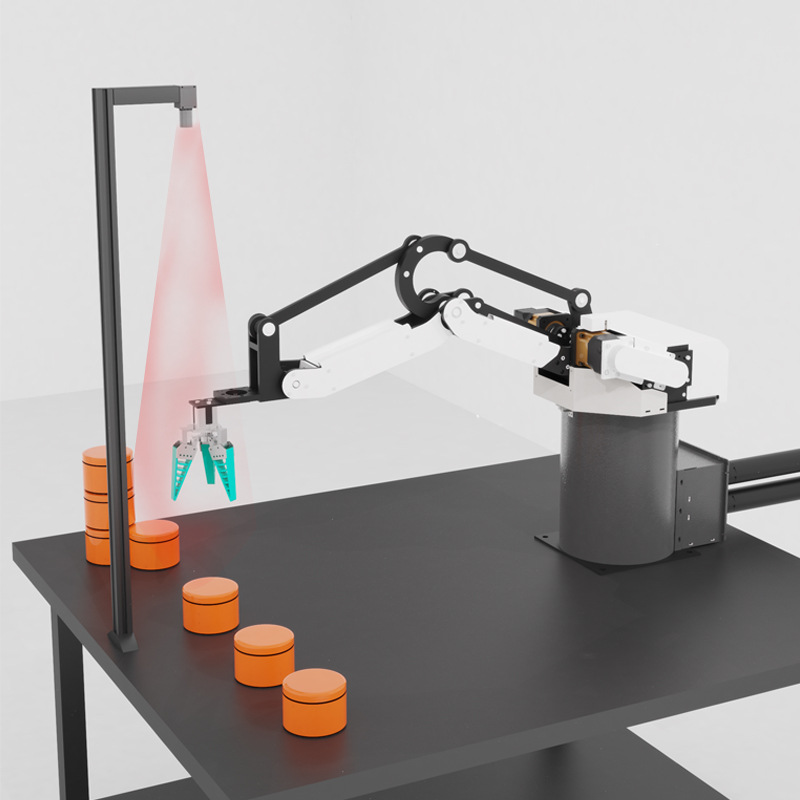 三轴5KG工业机械臂 指擎科技桌面码垛上下料搬运机器人配件自动化