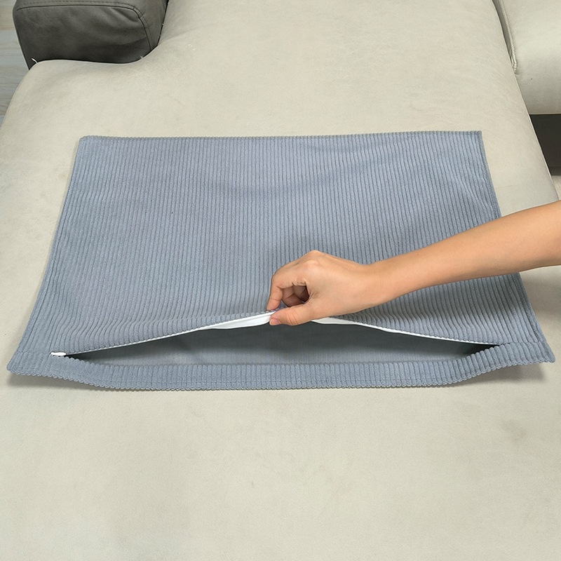 新品コーデュロイ長方形ソファクッション抱き枕大クッションリビングベッドバックカバー高級感