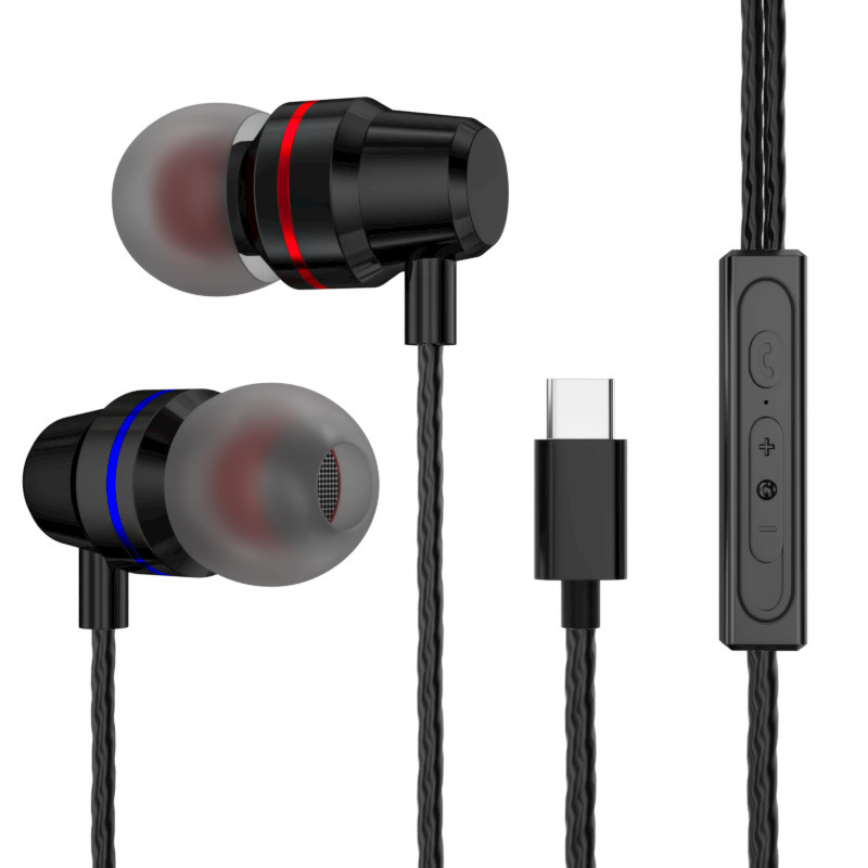 Auricular de doble bobina móvil en la oreja artefacto de juego de pollo adecuado para Apple Xiaomi teléfono móvil con cable auricular entrega de una pieza