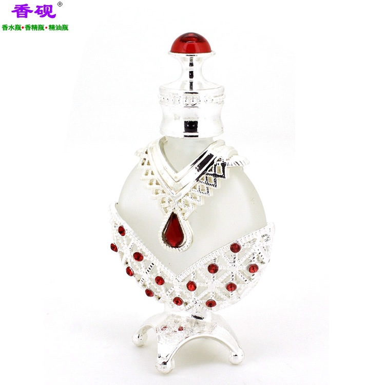 香砚定制10ml大红色紫珠少女瓶四脚香水瓶1.jpg