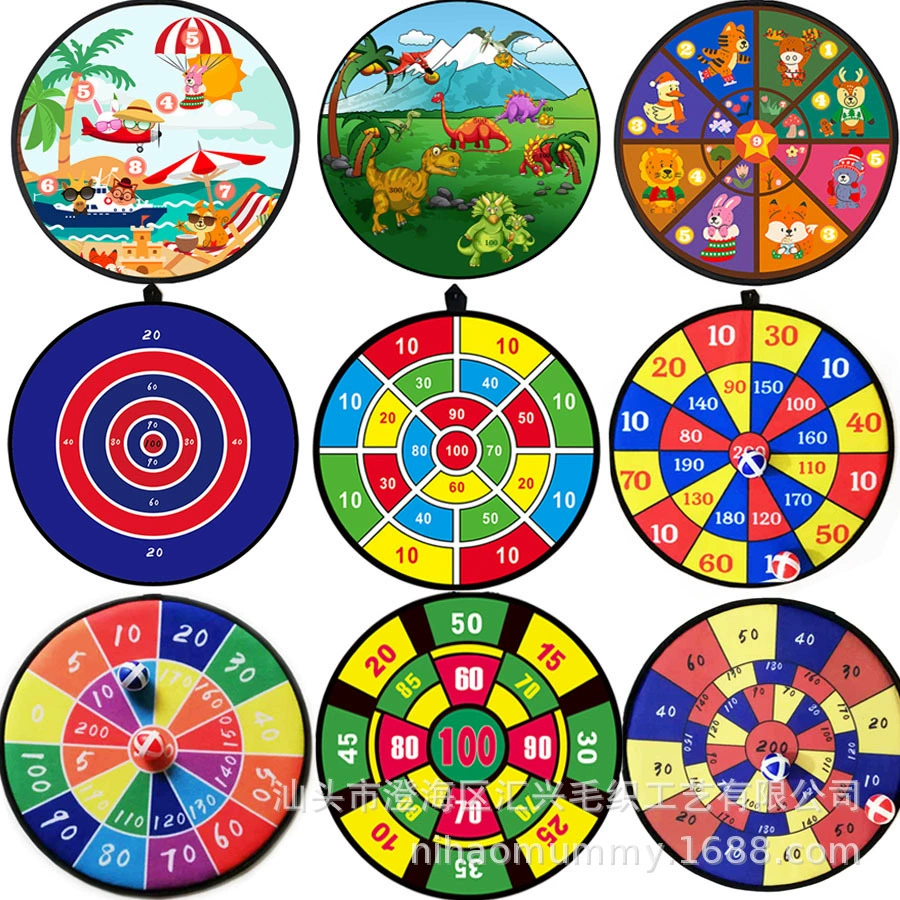 36CM100 точек детская Целевая доска для Дартс липкий мяч костюм ткань игрушка домашняя интерактивная игра для родителей и детей