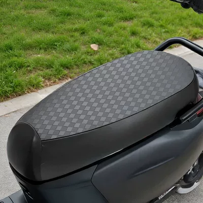 Electric car cushion, cover for electric vehicles, universal - ordinary-material-black-diamond-pattern-black-border-large-size