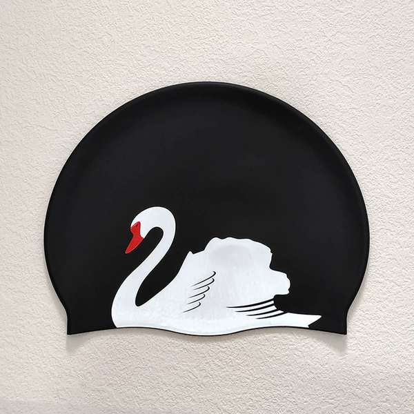 White swan on black background (55g extra large model)