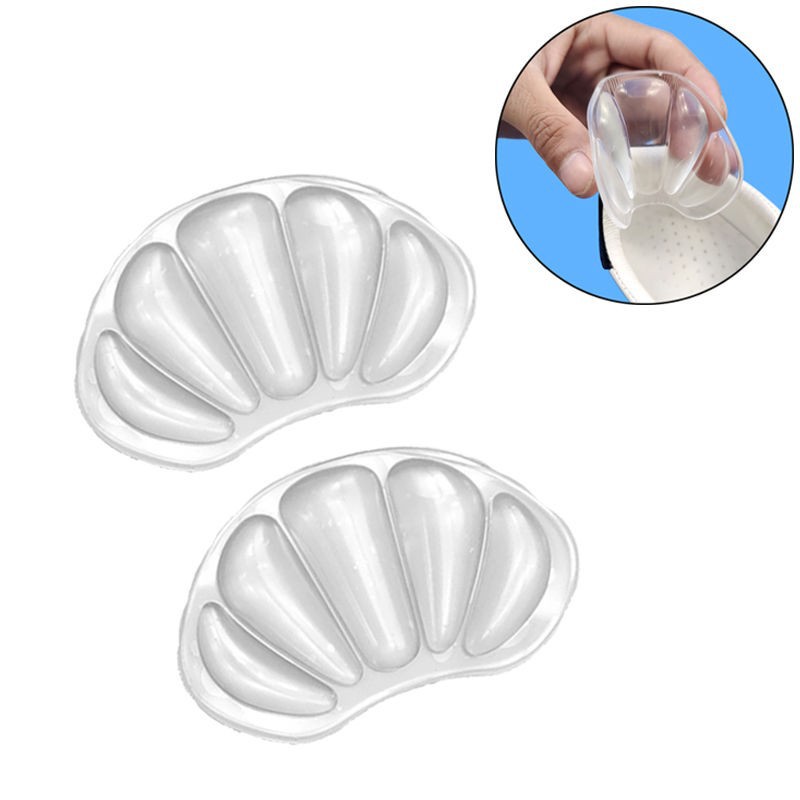 Pegatinas de tacón transparentes de silicona resistentes al desgaste Pegatinas de pie autoadhesivas multifuncionales invisibles antideslizantes