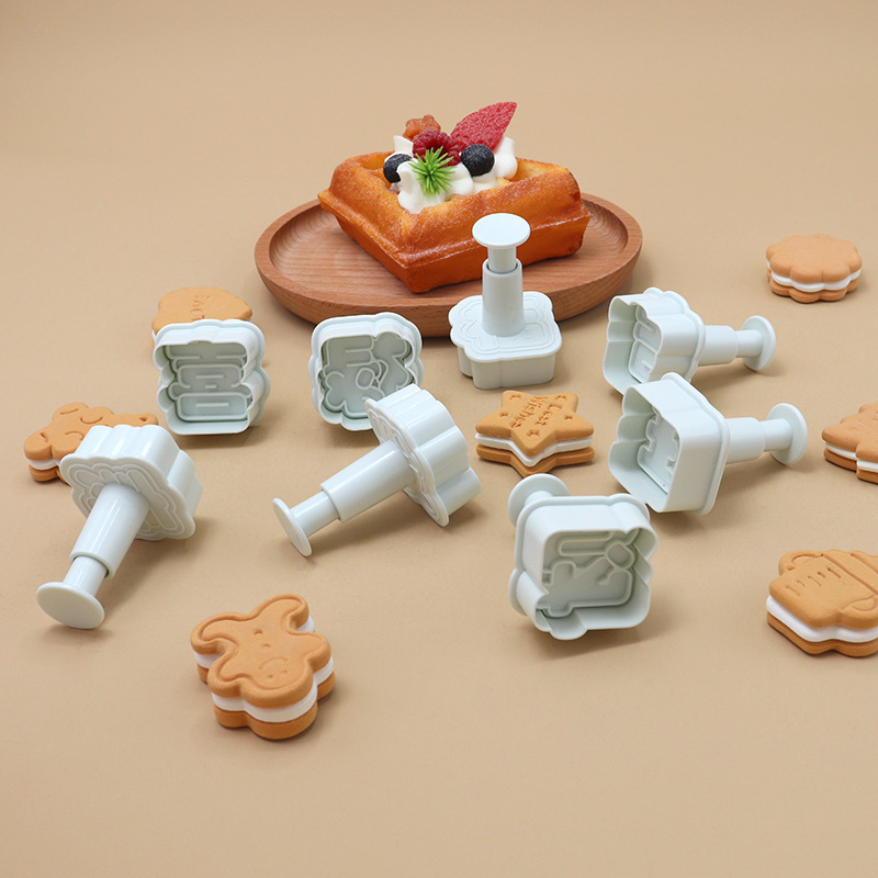 新4cmスプリング金型福禄寿喜発財吉旺麺食diyケーキシミュレーション焙煎ツールマントー金型|undefined
