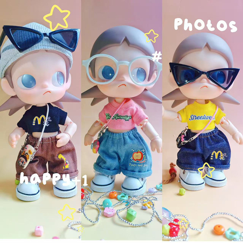 Only Doll Clothes】Cool and Cute Zsiga Doll Clothes, Pants, Short-Sleeved Cute Cartoon Doll Outfit, Zsiga Doll Clothes Only Doll Clothes】Cool and Cute Zsiga Doll Clothes, Pants, Short-Sleeved Cute Cartoon Doll Outfit, Zsiga Doll Clothes