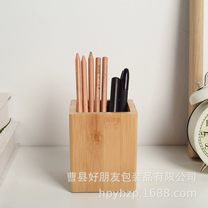 Pens holder, storage box from natural wood, storage system