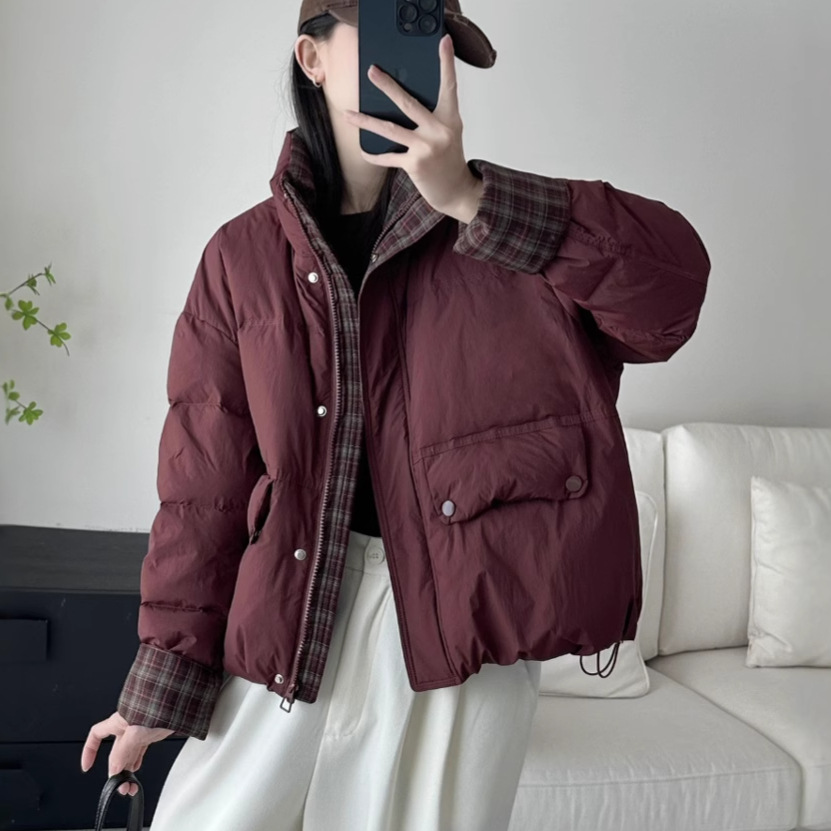 Colored winter down jacket