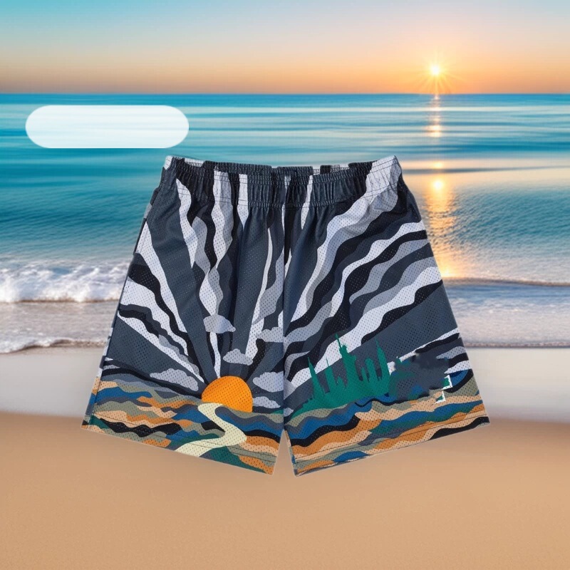 Ee American-Style Casual Shorts, Sports Quarter-Length Pants, Mesh Breathable Beach Shorts, College Basketball Competition, Exclusively for Cross-Border Sales Ee American-Style Casual Shorts, Sports Quarter-Length Pants, Mesh Breathable Beach Shorts, College Basketball Competition, Exclusively for Cross-Border Sales