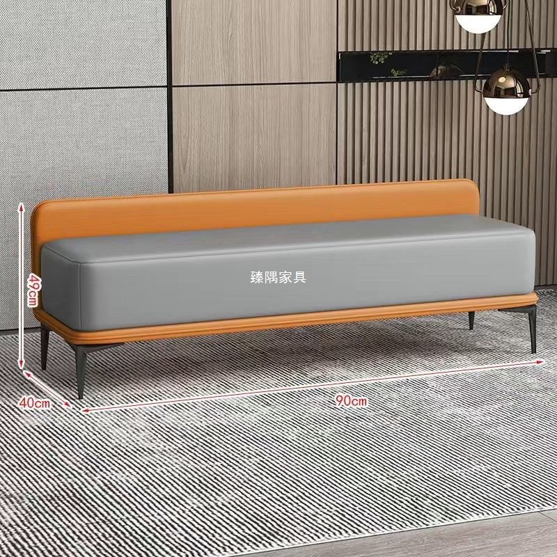 Taburete de cama de dormitorio para sentarse Taburete de sofá de sala de estar Taburete de cambio de zapatos Taburete de sofá largo Taburete de sofá pequeño image 3