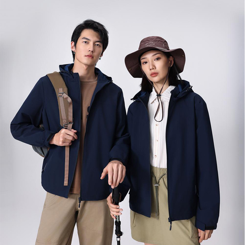 Spring and Autumn couple's thin jacket men's and women's team uniform windproof camping hiking mountaineering jacket
