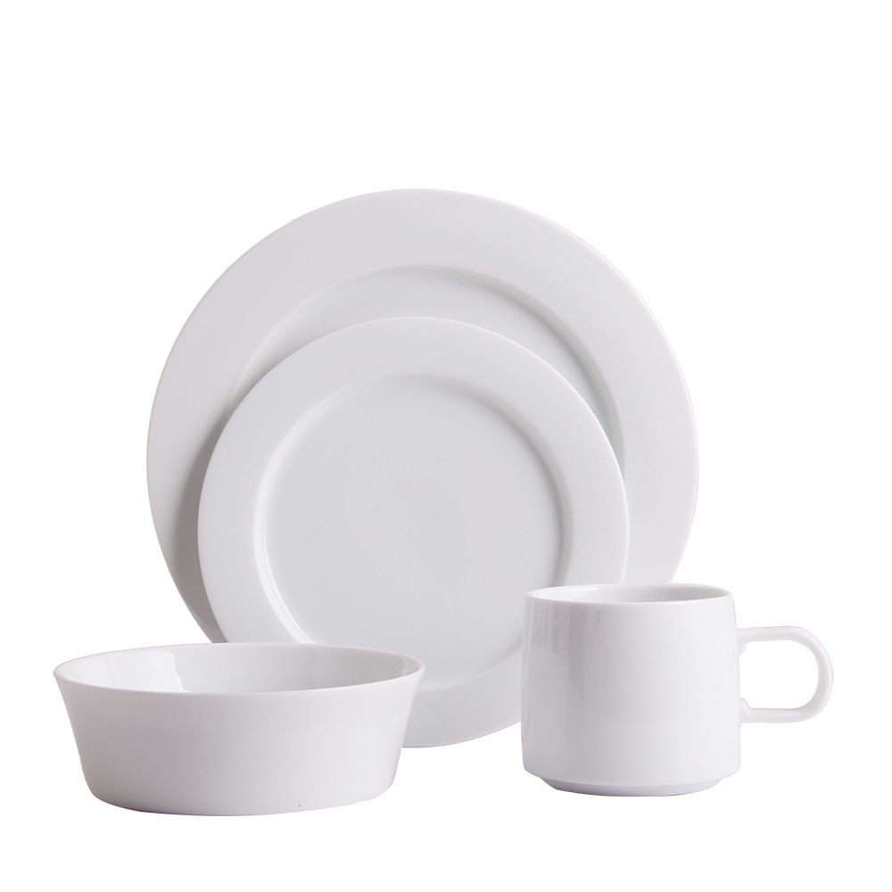 Hotel cocina brillante blanco vajilla traje Hotel cocina porcelana servir platos