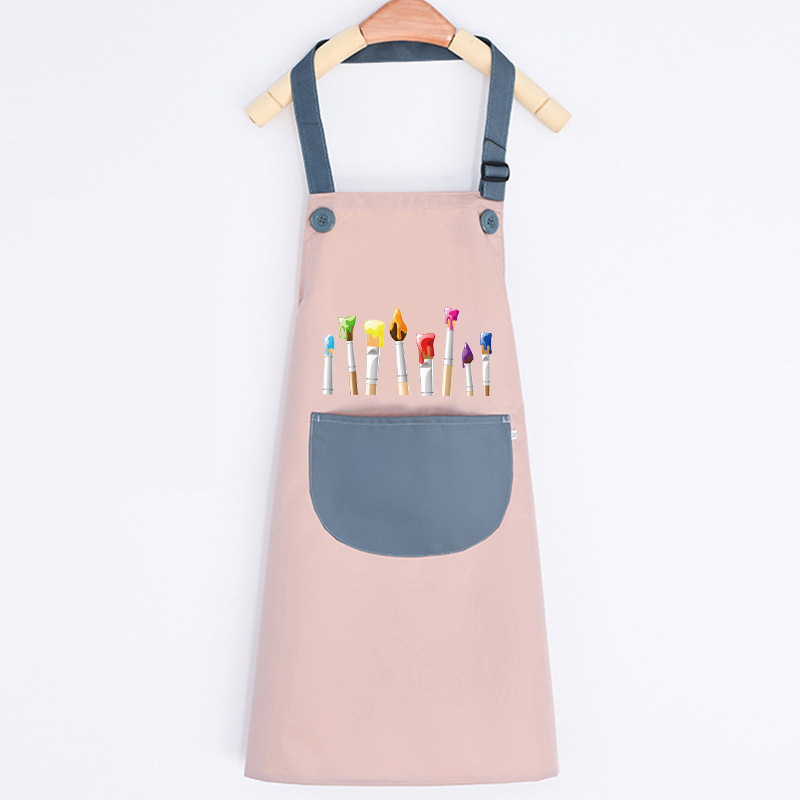 子供の絵画服防水幼稚園ノースリーブブラウスアート逆着用絵画子供親子エプロンカスタマイズ|undefined
