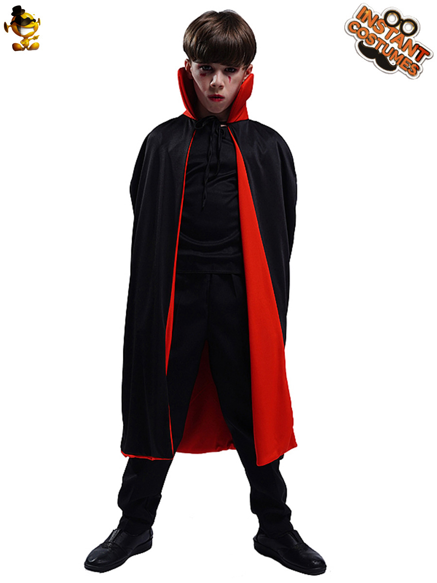 Cruz-frontera niño vampiro chal Halloween Cosplay traje de la mascarada etapa traje de rendimiento traje